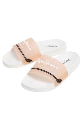 Sandalen Pepe Jeans Slider  in Orange für Frauen.