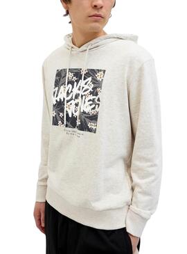 Sweatshirt Jack and Jones Hawaii Shape grau für Männer