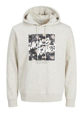 Sweatshirt Jack and Jones Hawaii Shape grau für Männer
