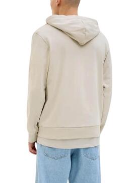 Sweatshirt Jack and Jones Hawaii Shape in Beige für Herren.