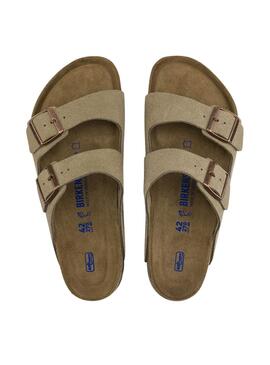 Sandalen Birkenstock Arizona Soft  in Grün für Damen und Herren.