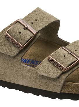Sandalen Birkenstock Arizona Soft  in Grün für Damen und Herren.