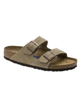 Sandalen Birkenstock Arizona Soft  in Grün für Damen und Herren.