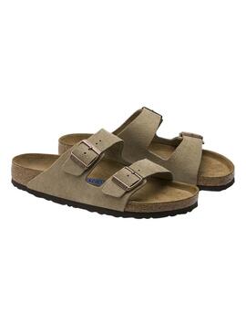 Sandalen Birkenstock Arizona Soft  in Grün für Damen und Herren.