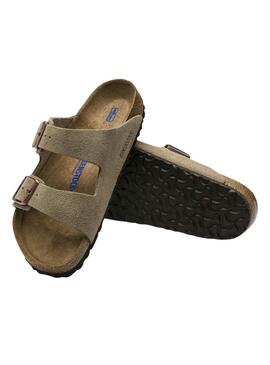 Sandalen Birkenstock Arizona Soft  in Grün für Damen und Herren.