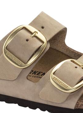Sandalen Birkenstock Arizona Big Buckle beige für Frauen