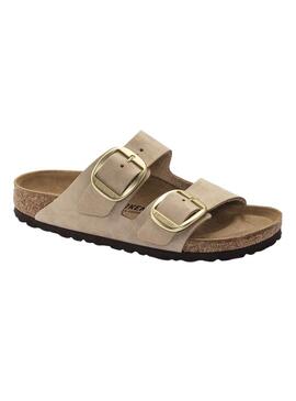 Sandalen Birkenstock Arizona Big Buckle beige für Frauen