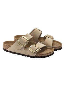 Sandalen Birkenstock Arizona Big Buckle beige für Frauen