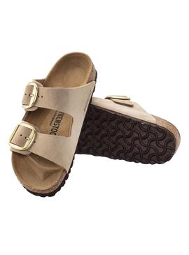 Sandalen Birkenstock Arizona Big Buckle beige für Frauen