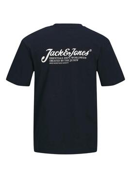 T-Shirt Jack and Jones Beau in Marineblau für Männer.