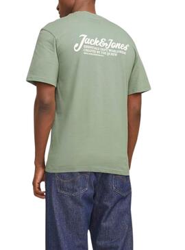 T-Shirt Jack and Jones Beau in Grün für Männer