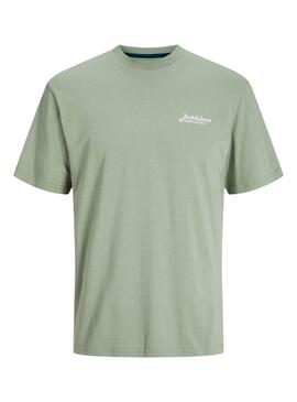 T-Shirt Jack and Jones Beau in Grün für Männer