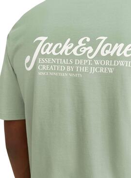 T-Shirt Jack and Jones Beau in Grün für Männer