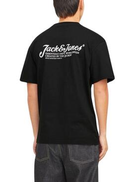 T-Shirt Jack and Jones Beau Schwarz für Männer