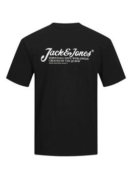 T-Shirt Jack and Jones Beau Schwarz für Männer