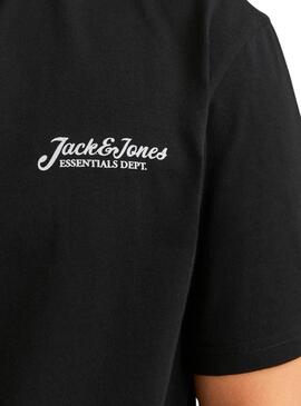 T-Shirt Jack and Jones Beau Schwarz für Männer
