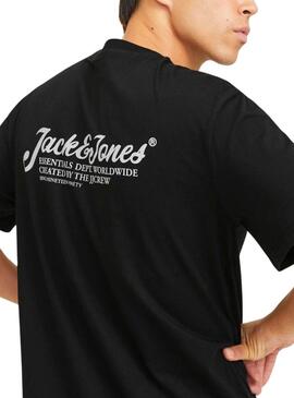 T-Shirt Jack and Jones Beau Schwarz für Männer