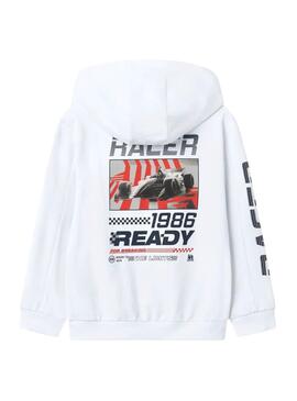 Sweatshirt Name It Hepaw Regular weiß für Jungen.