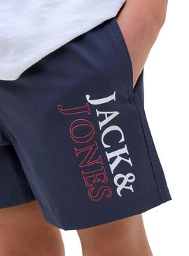 Badehose Jack and Jones Maui Double blau für Jungen.