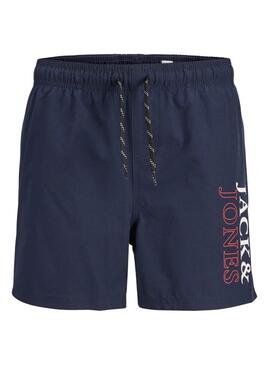 Badehose Jack and Jones Maui Double blau für Jungen.