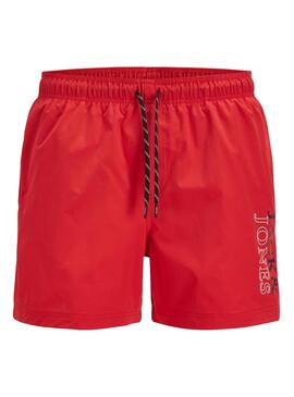 Badehose Jack And Jones Maui rot für Jungen