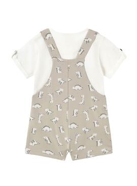 Set Mayoral Latzhose Punkt Knochen für Babys.