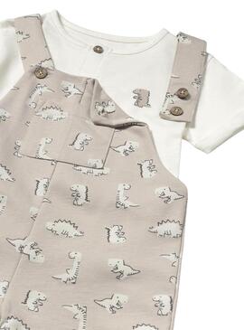 Set Mayoral Latzhose Punkt Knochen für Babys.