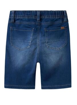 Bermuda Name It Ryan Jogger in Blau aus Denim für Jungen