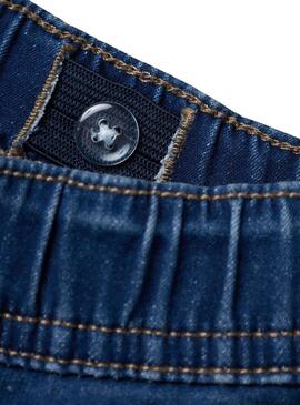 Bermuda Name It Ryan Jogger in Blau aus Denim für Jungen