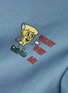 T-Shirt Name It David Regular blau für Jungen.