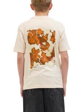 T-Shirt Jack And Jones Varenna Painted beige für Kinder