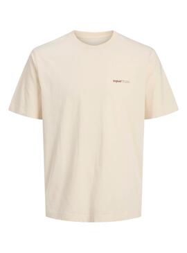 T-Shirt Jack And Jones Varenna Painted beige für Kinder