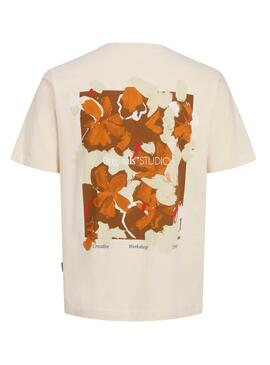 T-Shirt Jack And Jones Varenna Painted beige für Kinder