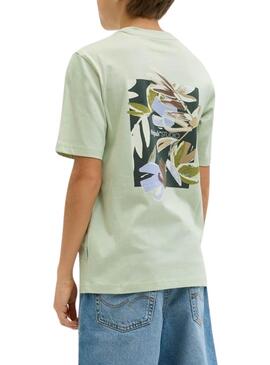 T-Shirt Jack And Jones Varenna bemalt grün für Kinder