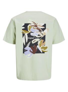 T-Shirt Jack And Jones Varenna bemalt grün für Kinder