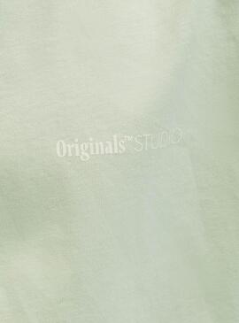 T-Shirt Jack And Jones Varenna bemalt grün für Kinder