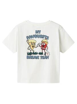 T-shirt Name It David Regular weiß für Jungen