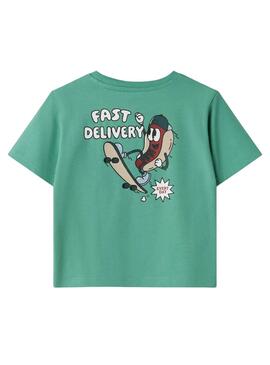 T-Shirt Name It David Regular grün für Jungen
