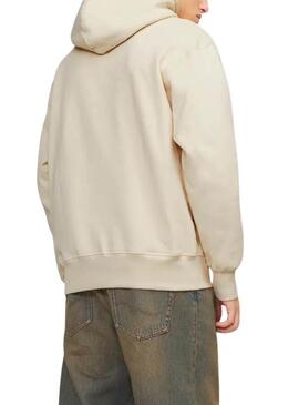 Sweatshirt Jack and Jones Freder beige für Herren.