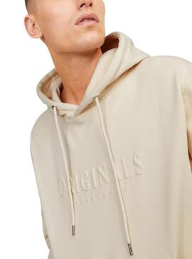 Sweatshirt Jack and Jones Freder beige für Herren.