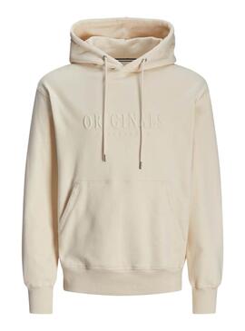 Sweatshirt Jack and Jones Freder beige für Herren.