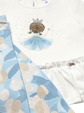 Set Mayoral Leggings  mit blauen Rüschen für Babys