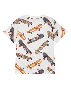 T-shirt Mayoral bedruckt in Beige für Jungen.
