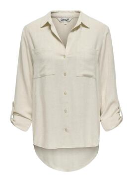 Bluse Only Yasmin Siesta beige für Damen