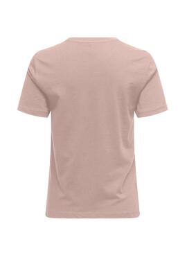 T-Shirt Only Polly mit rosa Blumenmuster-Tasche für Frauen