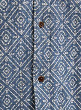 Hemd Jack and Jones Vicent blau für Herren