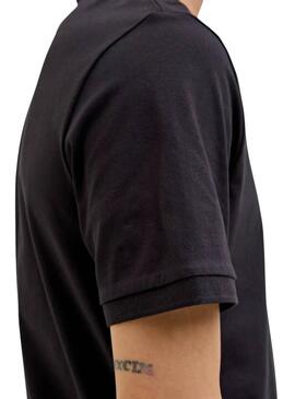 Polo Jack and Jones Schwarzes Jersey für Herren.