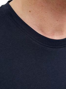 T-Shirt Jack and Jones Verner in Marineblau für Männer.