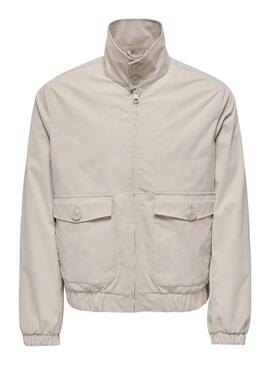 Jacke  Only and Sons Ron beige  für Männer
