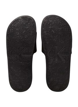   Flip-Flops Calvin Klein Monogramm Schwarz für Damen